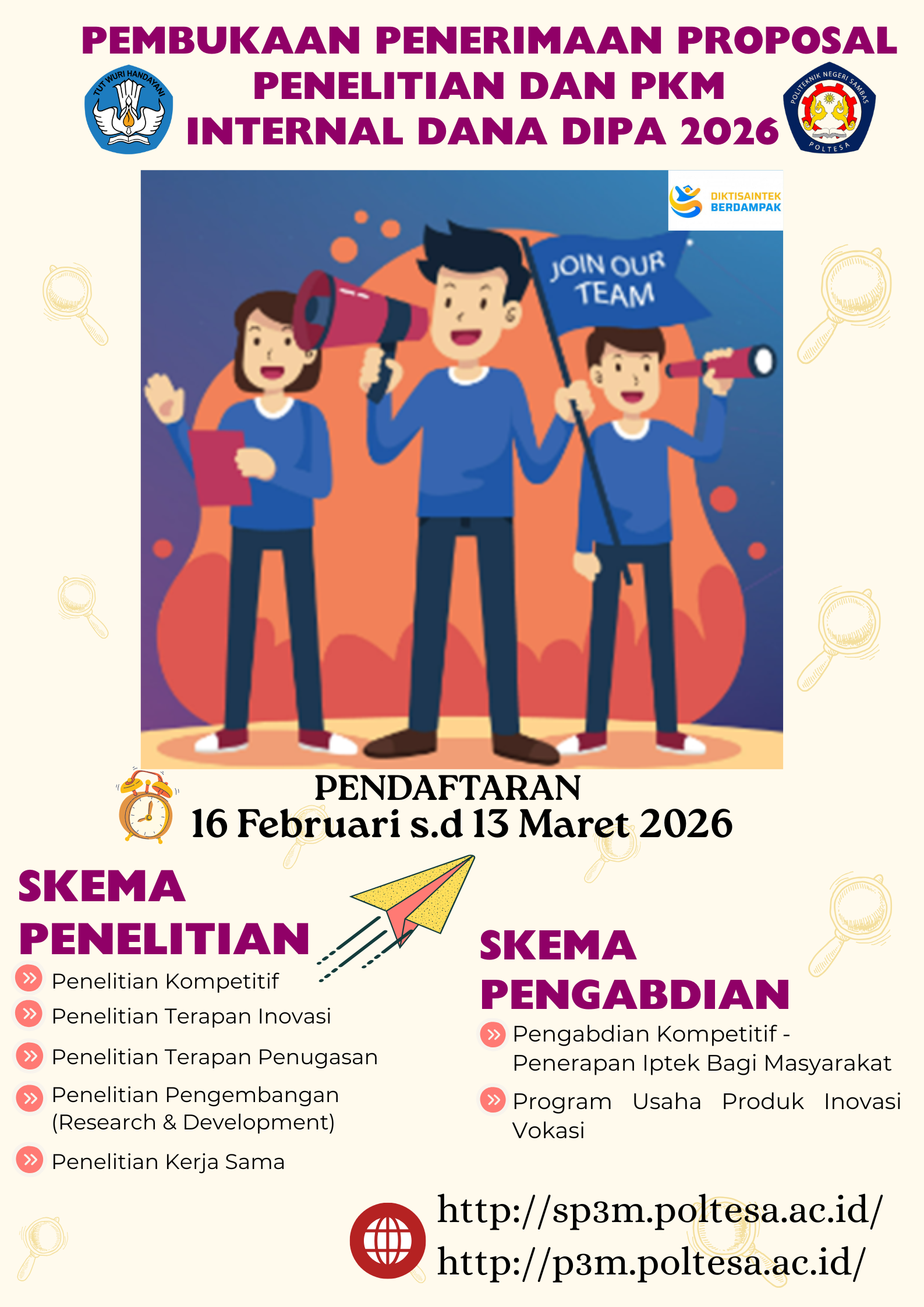Pembukaan Penerimaan Proposal Penelitian dan Pengabdian Kepada Masyarakat Poltesa 2026