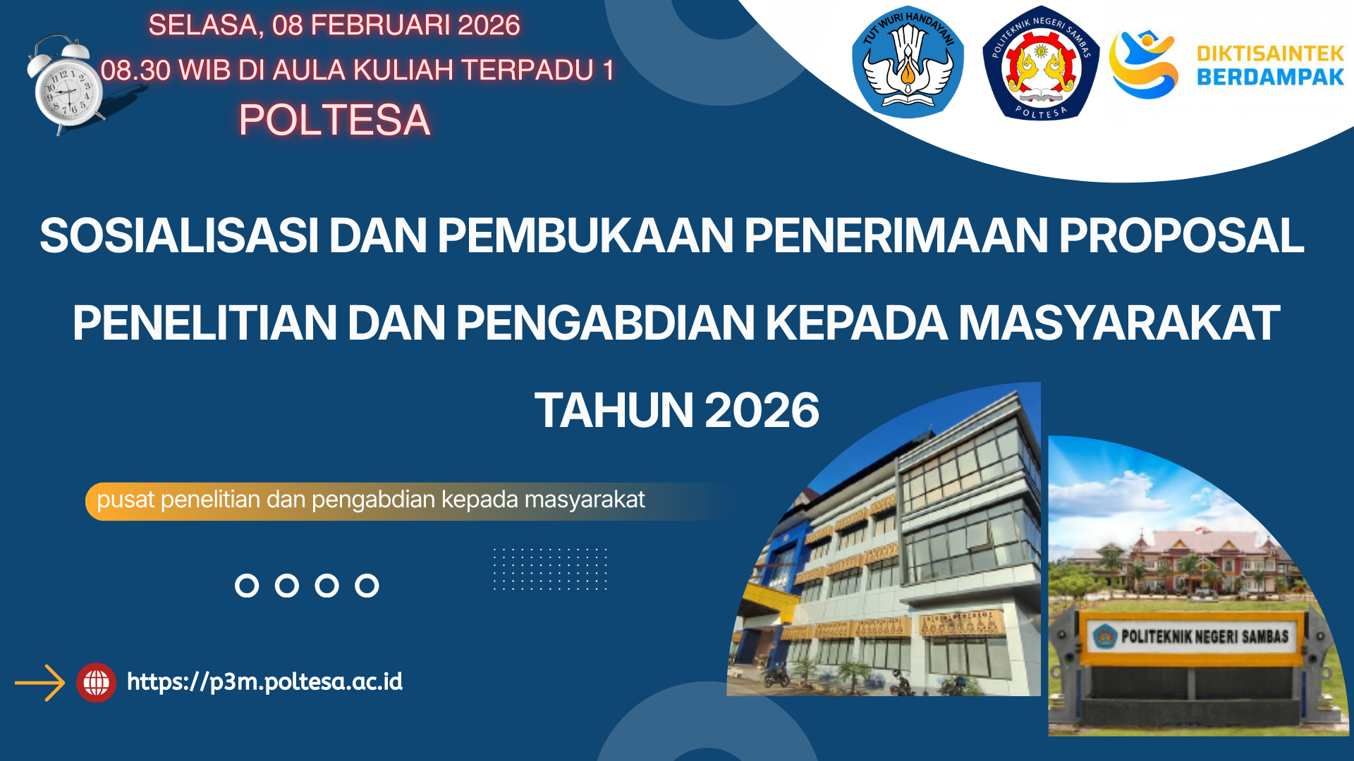 Sosialisasi dan Pembukaan Penerimaan Proposal Penelitian dan Pengabdian Kepada Masyarakat Tahun 2026